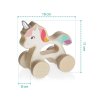 ZOPA Dřevěný jezdící jednorožec Unicorn