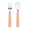 LÄSSIG Cutlery with Silicone Handle 2pcs Apricot