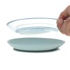 LÄSSIG Dish Set Glass/Silicone Blue