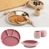 BIBADO Silikonový jídelní set Blush