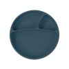 MINIKOIOI Talíř dělený silikonový s přísavkou Deep Blue