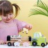 JABADABADO Farmářský traktor světle zelený