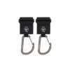 LÄSSIG Připínací systém Stroller Hooks with Carabiner Black