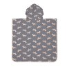LÄSSIG Beach Poncho Tiger Grey