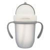 CANPOL BABIES Hrneček se silikonovou slámkou MATT 210 ml šedý