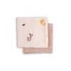 DONE BY DEER Zavinovací mušelínové plenky Lalee 2ks GOTS růžové