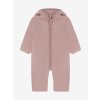 HUTTELIHUT Kombinéza z merino vlny s oušky Mahogany Rose