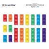CONNETIX Magnetická stavebnice Rainbow Rectangle Pack 18 ks