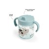 DONE BY DEER Dětský hrneček s pítkem Tiny Farm modrý