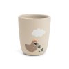 DONE BY DEER Silikonový mini hrneček Tiny farm pískový