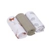 LÄSSIG Swaddle Burp blanket 60x60 Little Forest Fox