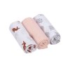 LÄSSIG Swaddle Burp blanket 60x60 Little Forest Rabbit