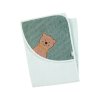 STERNTALER Kojenecká osuška s kapucí 80x80 cm Medvídek Ben Green