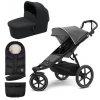 THULE Urban Glide 2 Kompletní kočárek Black/Grey Melange + LEOKID Fusak Transformer Black