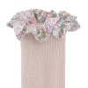 GOBABYGO Protiskluzové ponožky Bamboo/Liberty Soft Pink