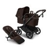 BUGABOO Donkey6 Kompletní kočárek Black/Cocoa Brown/Cocoa Brown