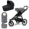 THULE Urban Glide 2 Kompletní kočárek Black/Grey Melange + LEOKID Fusak Transformer Magic