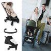 BUGABOO Butterfly 2 Black/Desert Taupe + madlo a pláštěnka