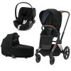 CYBEX Priam Kompletní set Rosegold/Deep Black + Cloud Z i-Size Plus Deep Black