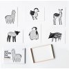 WEE GALLERY Kontrastní kartičky Baby Animals