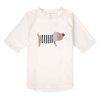 LÄSSIG Short Sleeve Rashguard Beach Dog Sea Salt