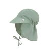 LÄSSIG Sun Protection Flap Hat Green new
