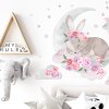 PASTELOWE LOVE Samolepky na zeď Sleeping Rabbit Pink