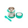 3 SPROUTS Stainless Steel Termoska na jídlo + vidlička Owl Mint