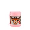 3 SPROUTS Stainless Steel Termoska na jídlo + vidlička Deer Pink