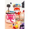 3 SPROUTS Koš na hračky Elephant Pink
