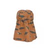 LÄSSIG Sun Protection Flap Hat Whale Caramel