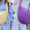STUDIO NOOS Puffy Cross Body bag Textured Purple