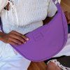 STUDIO NOOS Puffy Fanny Pack kabelka Textured Purple