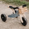 KINDERFEETS Tříkolka a odrážedlo Tiny Tot Plus 2v1 Bamboo