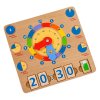 LUCY & LEO Učíme se hodiny - dřevěná naučná hrací deska