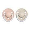 BIBS De Lux Dudlíky ze silikonu One size Blush/Vanilla noční
