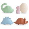 MUSHIE Silikonový set hraček do vody Dinosaurs