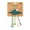 PETITE & MARS Hračka silikonová senzorická Crazy rocket Misty Green 10m+