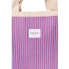 STUDIO NOOS Poplin Beach Bag Rasberry Striped