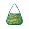 STUDIO NOOS MACRAME Mom Bag Síťka Green & vnitřní taška Blue Yellow
