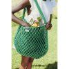 STUDIO NOOS MACRAME Mom Bag Síťka Green & vnitřní taška Blue Yellow