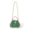 STUDIO NOOS MACRAME Mini Hand Bag Síťka Natural & vnitřní taška Purple Green