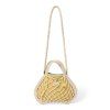 STUDIO NOOS MACRAME Mini Hand Bag Síťka Natural & vnitřní taška Blue Yellow