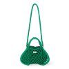 STUDIO NOOS MACRAME Mini Hand Bag Síťka Green & vnitřní taška Purple Green