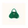 STUDIO NOOS MACRAME Mini Hand Bag Síťka Green & vnitřní taška Purple Green