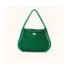 STUDIO NOOS MACRAME Mom Bag Síťka Green & vnitřní taška Purple Green