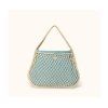 STUDIO NOOS MACRAME Mom Bag Síťka Natural & vnitřní taška Blue Yellow