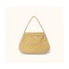 STUDIO NOOS MACRAME Mom Bag Síťka Natural & vnitřní taška Blue Yellow
