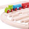 BIGJIGS Rail Dřevěné koleje set 24 dílů