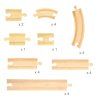 BIGJIGS Rail Dřevěné koleje set 24 dílů